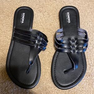 New Sonoma black sandals